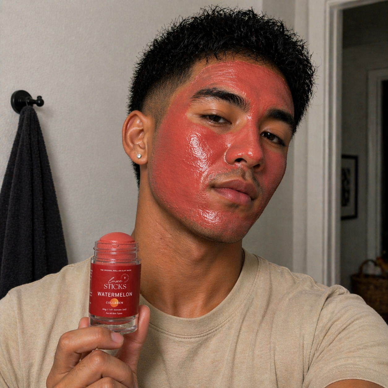 Collagen/Watermelon Clay Stick