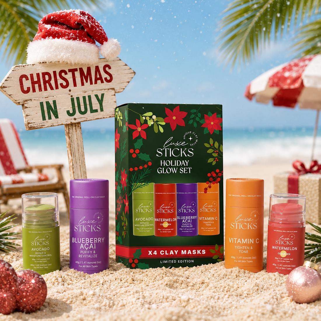 Christmas in July Mask Lovers Gift Box